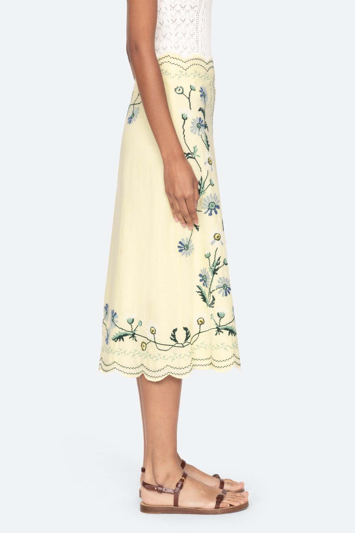 Sea NY Audra Embroidery Skirt - Image 3 of 4