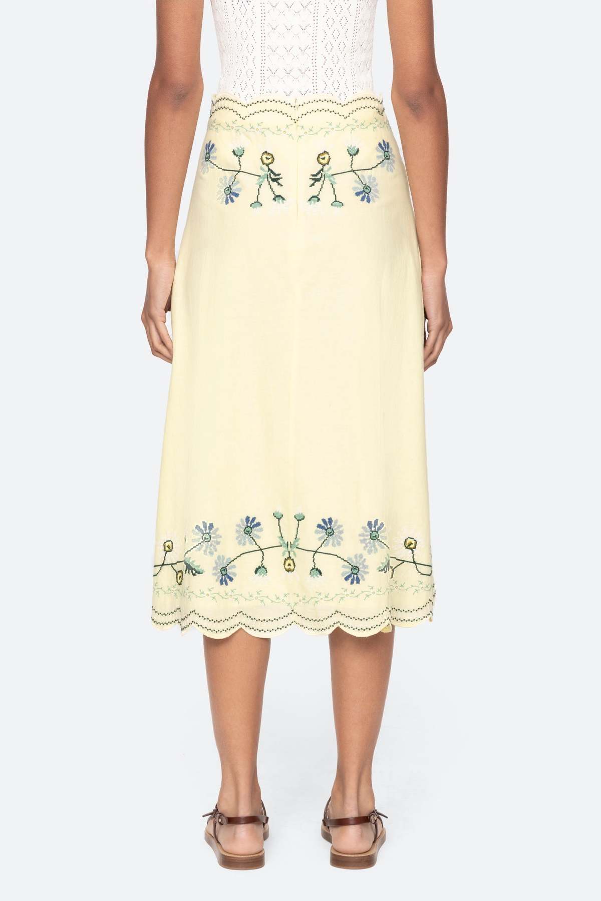 Sea NY Audra Embroidery Skirt - Image 4 of 4
