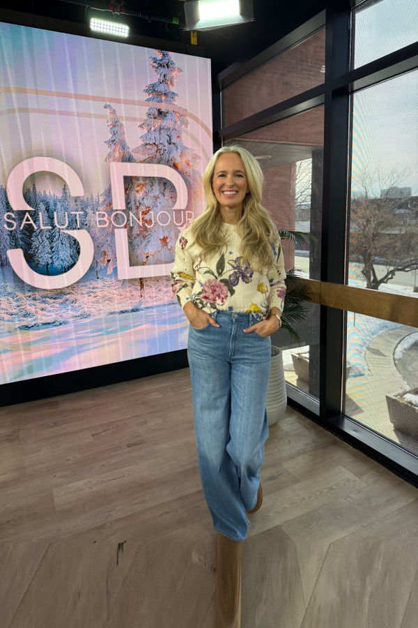 OUI FASHION Tricot Fleuri Sweater