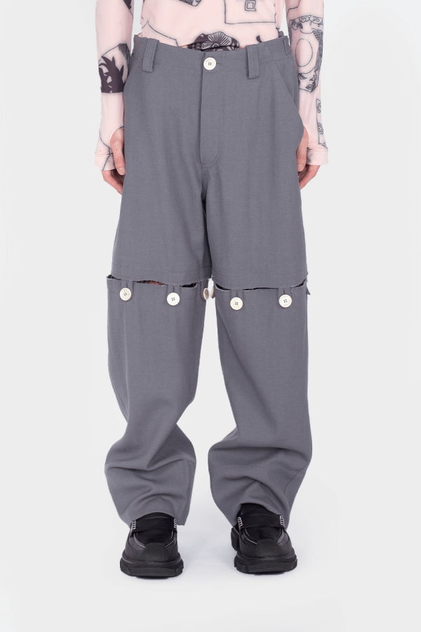 PRONOUNCE Adjustable Length Slashed Pants