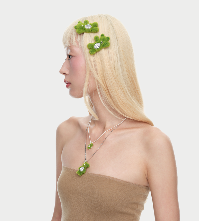YVMIN Grass Bear Hair Clip
