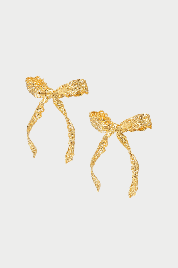 YVMIN Long Tail Lace Bow Earring (Pair)