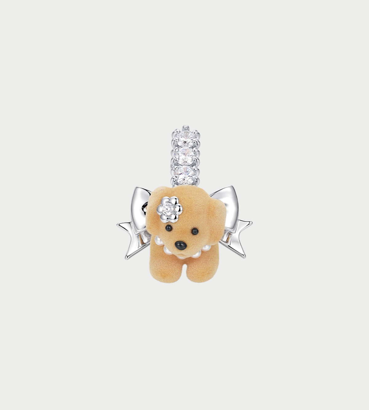 YVMIN Puppy Bowknot Hair Pin - Image 1 of 2