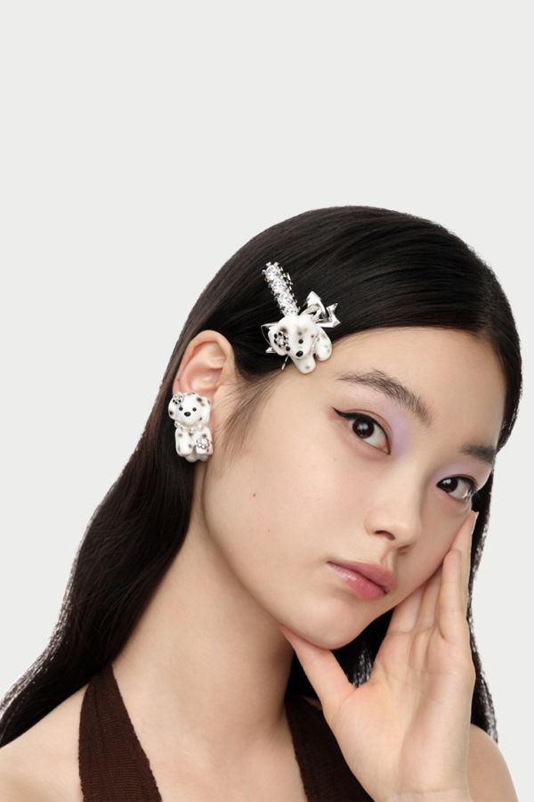 YVMIN Puppy Bowknot Hair Pin