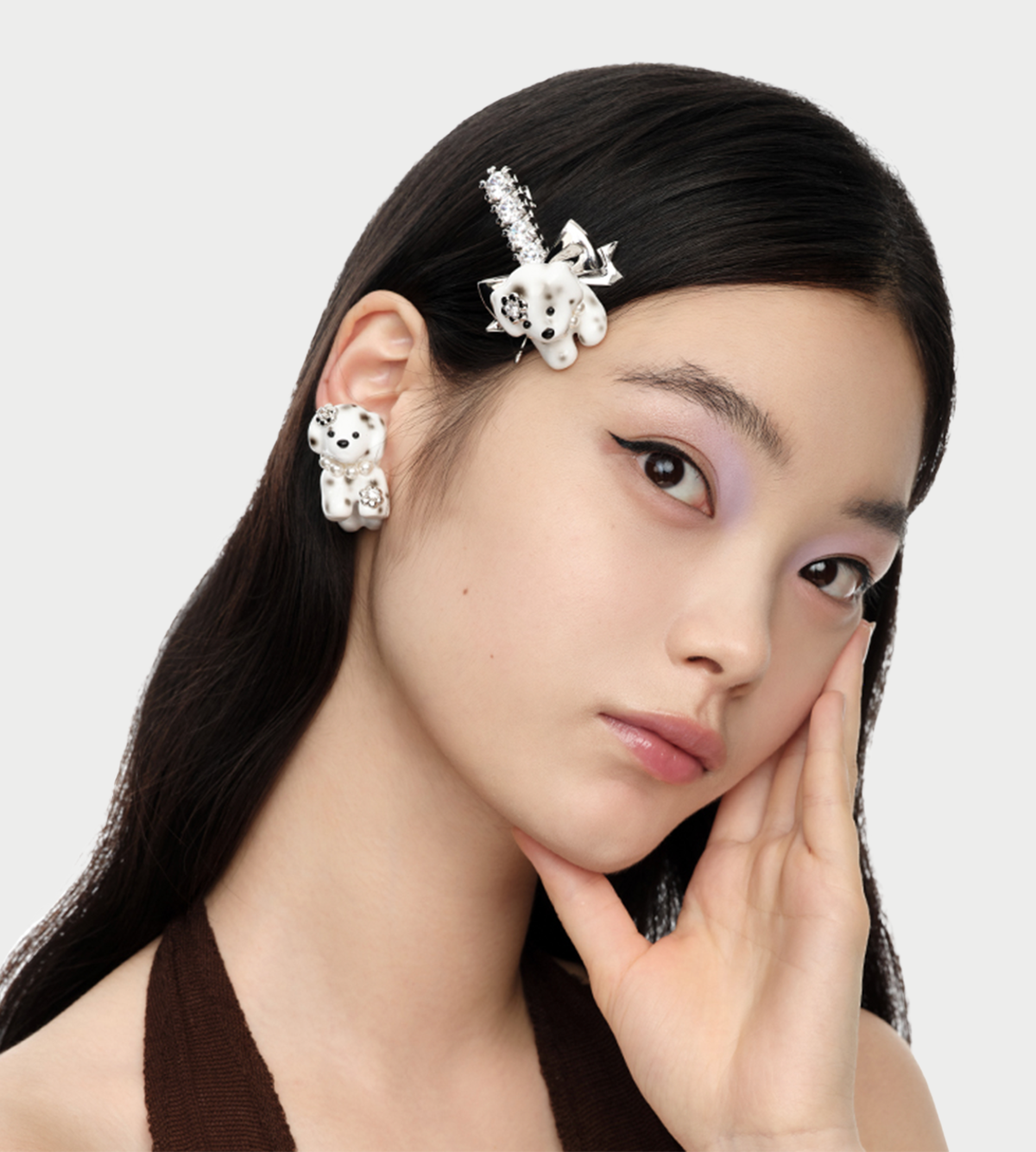 YVMIN Puppy Bowknot Hair Pin - Image 2 of 2