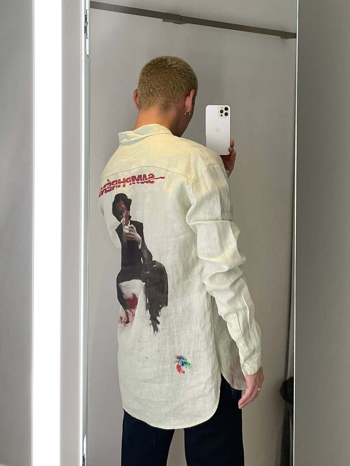 Sagittaire A Samphrenia Button Up Shirt - Pale Green - Image 7 of 7