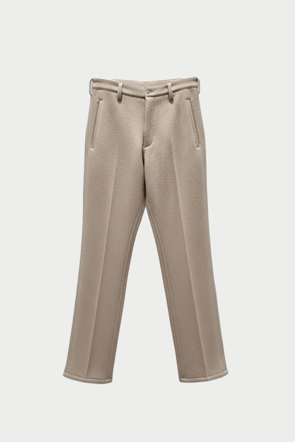Sulvam Slit Detail Slim Trousers - Beige