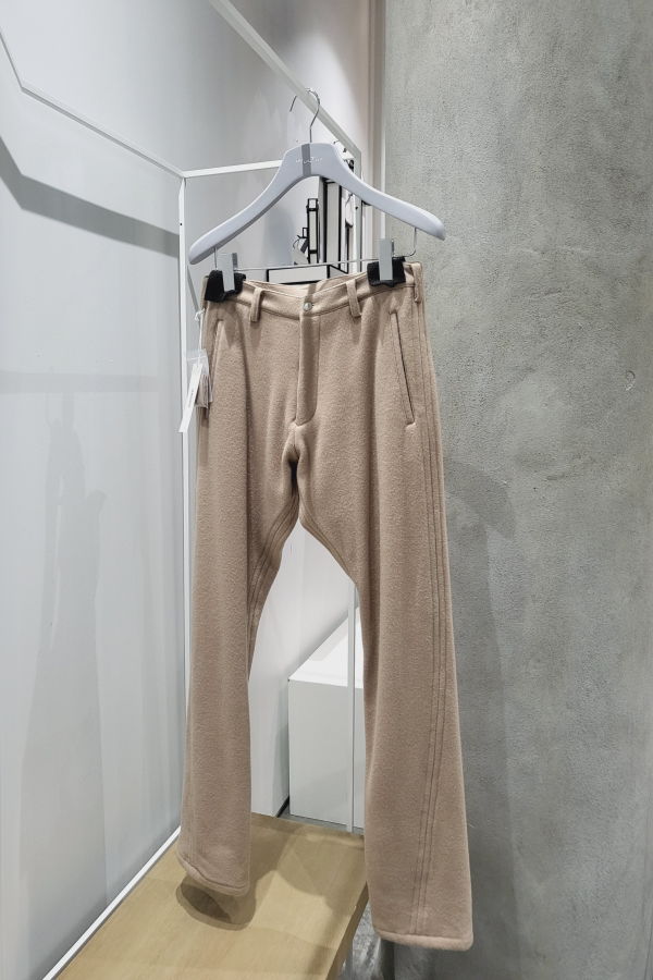 Sulvam Slit Detail Slim Trousers - Beige