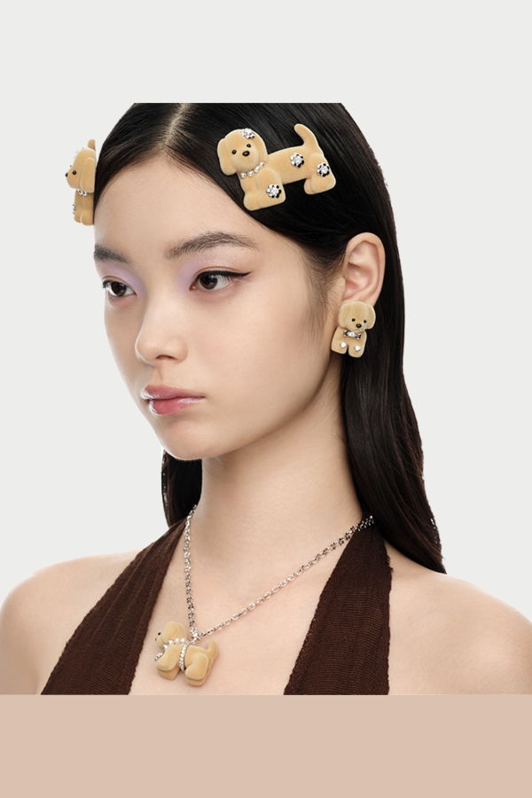 YVMIN Split Puppy Earring (Pair) Earrings