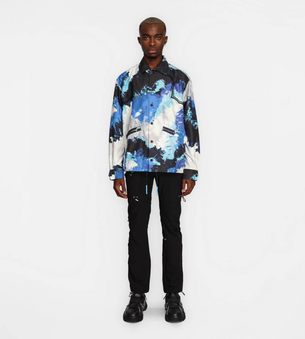 Toga Virilis Tie Dye Baseball Jacket - Image 6 of 10