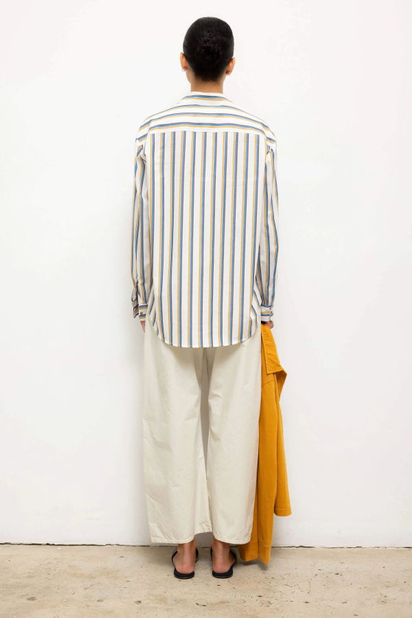 Leset Yoshi Stripe Classic Oversized Button Down Shirt