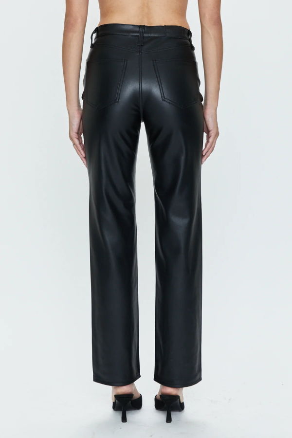 Pistola Cassie Super High Rise Straight Pants - Slate Black