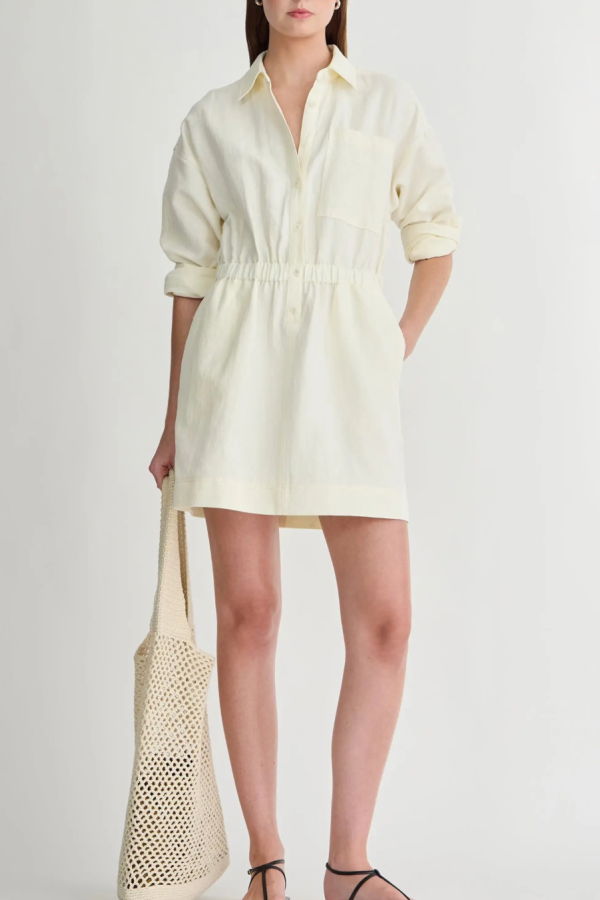 Apiece Apart Kora Mini Dress - Cream