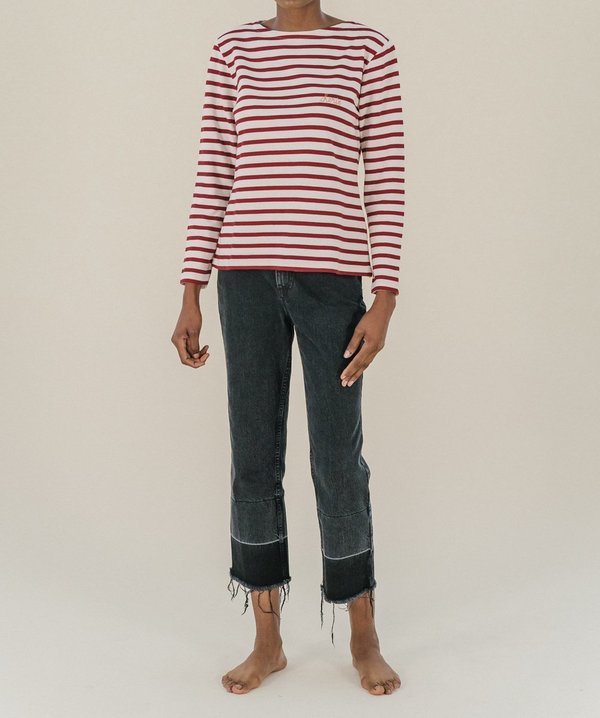 Maison Labiche Cherie Striped Shirt - Red/Whites Maison Labiche Cherie Striped Shirt - Red/Whites