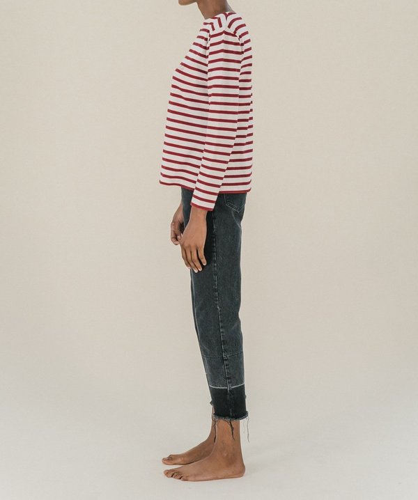 Maison Labiche Cherie Striped Shirt - Red/Whites Maison Labiche Cherie Striped Shirt - Red/Whites
