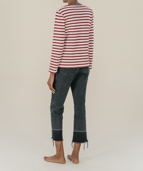 Maison Labiche Cherie Striped Shirt - Red/Whites Maison Labiche Cherie Striped Shirt - Red/Whites