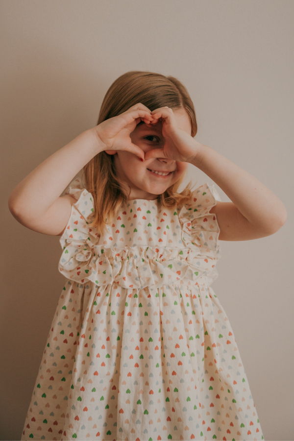 KIDS Piper&Cloth Neomi Dress - Love in Bloom