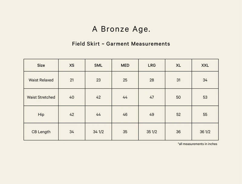A Bronze Age Field Skirt