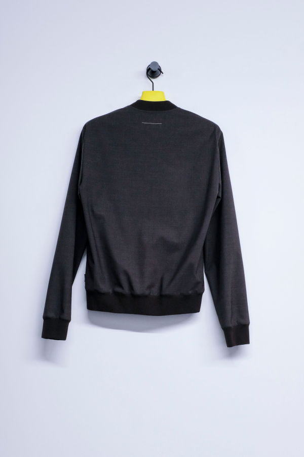 MM6 Maison Margiela Tailored Wool Ribbed V-Neck Suit Sweater