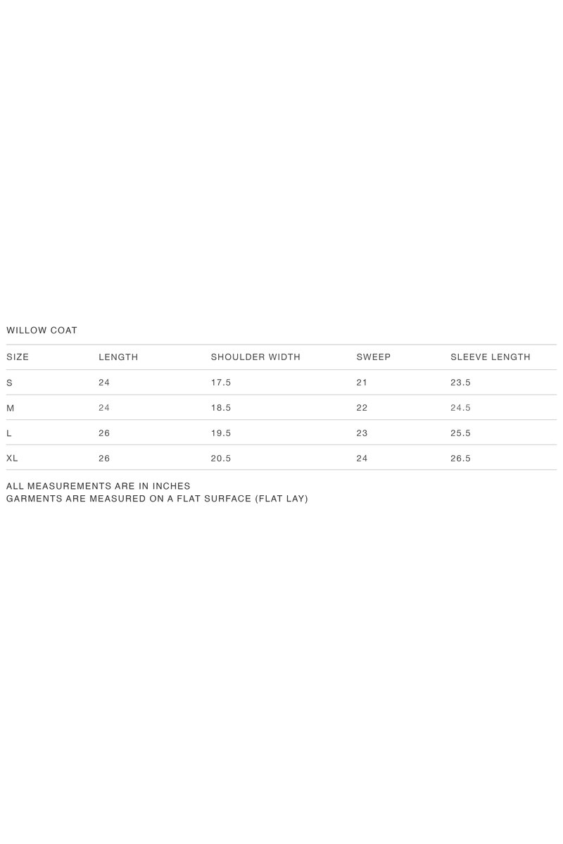 Saturday Project Willow Coat