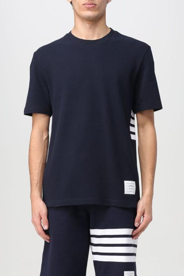 thom browne MJS123A00050415 T-Shirt - Navy