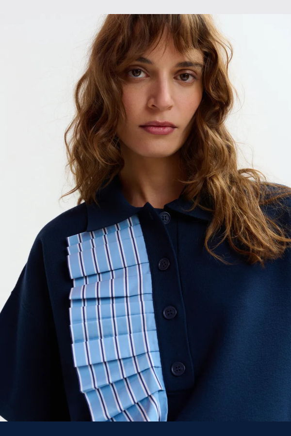 Essentiel Jumble Polo Top