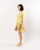 LA FUORI Citrine Eaten By Flower Dress - Yellow Multi - Thumbnail 4