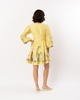 LA FUORI Citrine Eaten By Flower Dress - Yellow Multi - Thumbnail 5