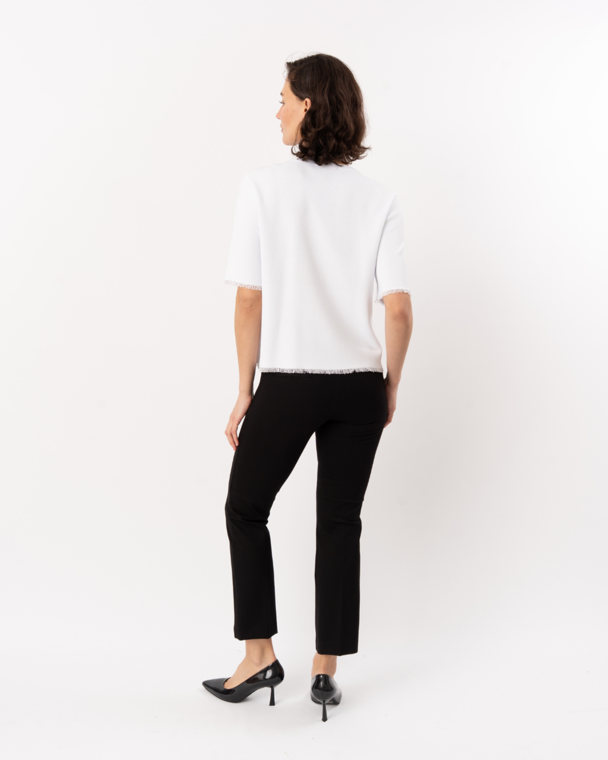 ELLIOTT LAUREN Knit Pull On Straight Leg Pant - Black - Image 5 of 5