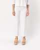 ELLIOTT LAUREN Slit Pocket Straight Leg Pant - White - Thumbnail 1