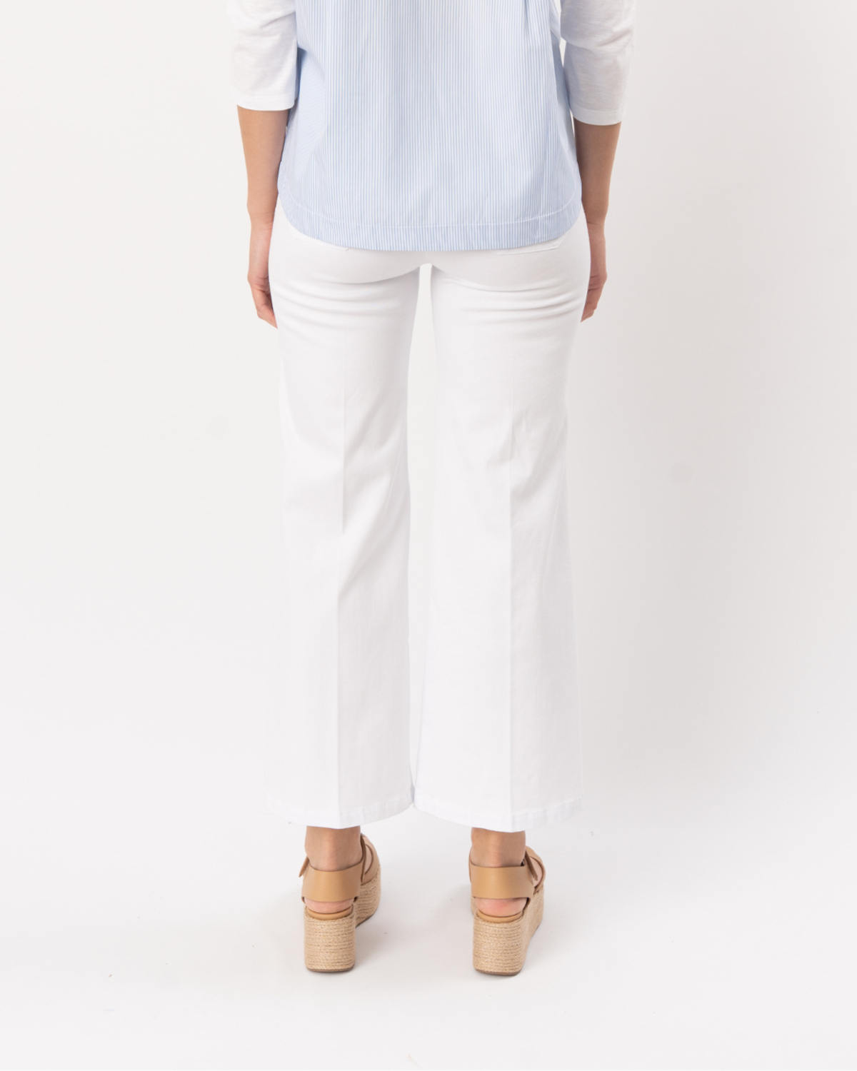 ELLIOTT LAUREN Slit Pocket Straight Leg Pant - White - Image 2 of 5