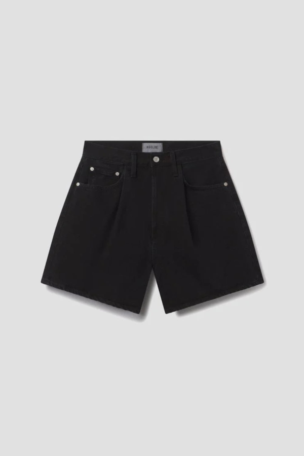 AGOLDE Rhoda Pleated A-Line Shorts - Holt