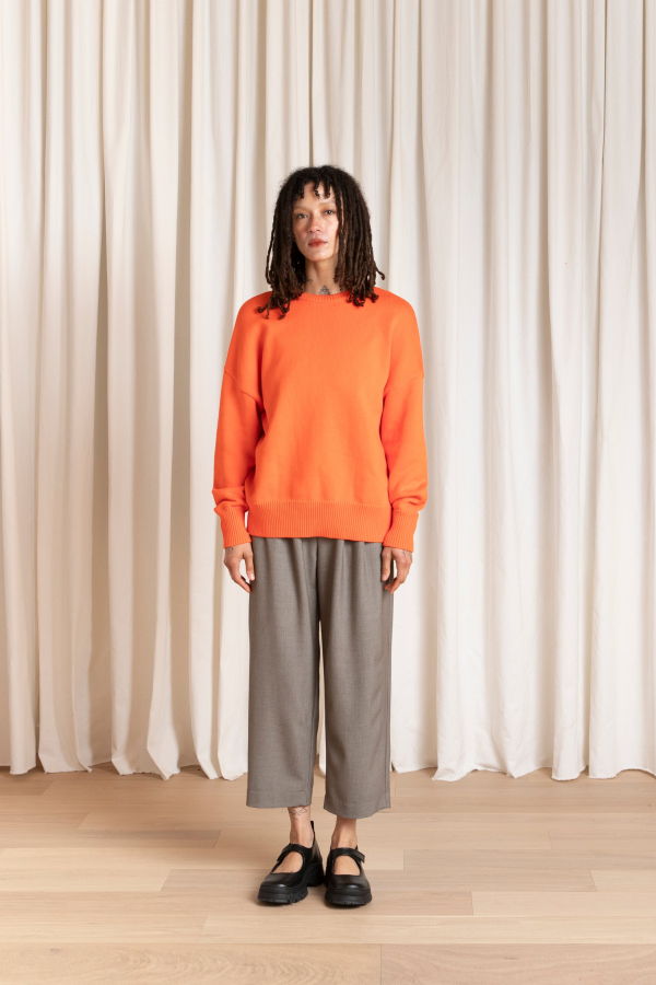 Ali Golden Chunky Cotton Pullover Sweater