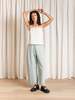 Ali Golden Loose Barrel Pant - Light Denim - Thumbnail 4
