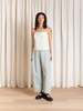 Ali Golden Loose Barrel Pant - Light Denim - Thumbnail 5