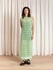 Ali Golden Low Back Column Dress - Thumbnail 4