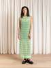 Ali Golden Low Back Column Dress - Thumbnail 7