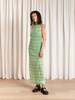 Ali Golden Low Back Column Dress - Thumbnail 8