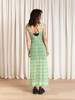 Ali Golden Low Back Column Dress - Thumbnail 11