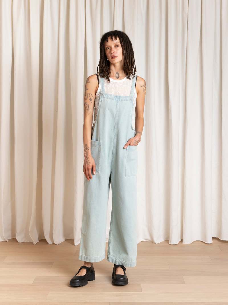 Ali Golden Overall Jumper - Light Denim