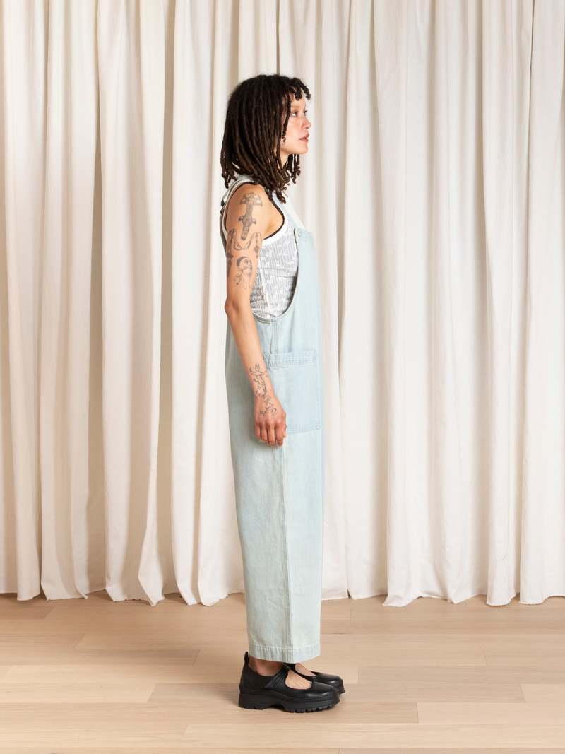 Ali Golden Overall Jumper - Light Denim