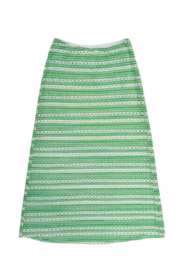 Ali Golden Slim Midi Skirt