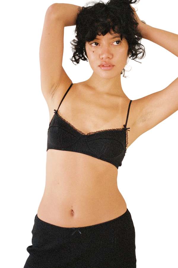 Cou Cou The Balconette Bra - Black Cou Cou The Balconette Bra - Black