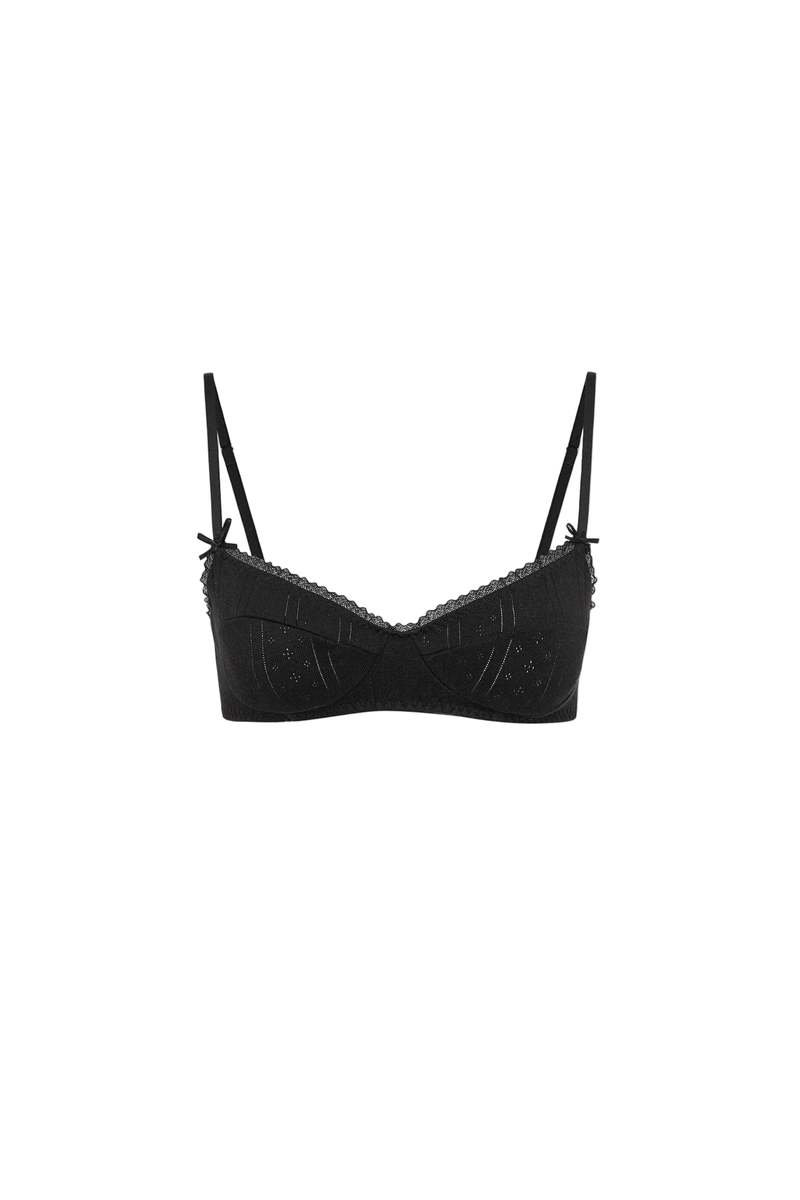 Cou Cou The Balconette Bra - Black