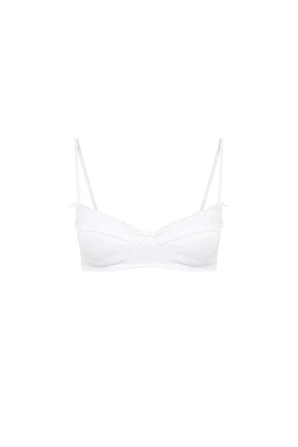 Cou Cou The Balconette Bra - White