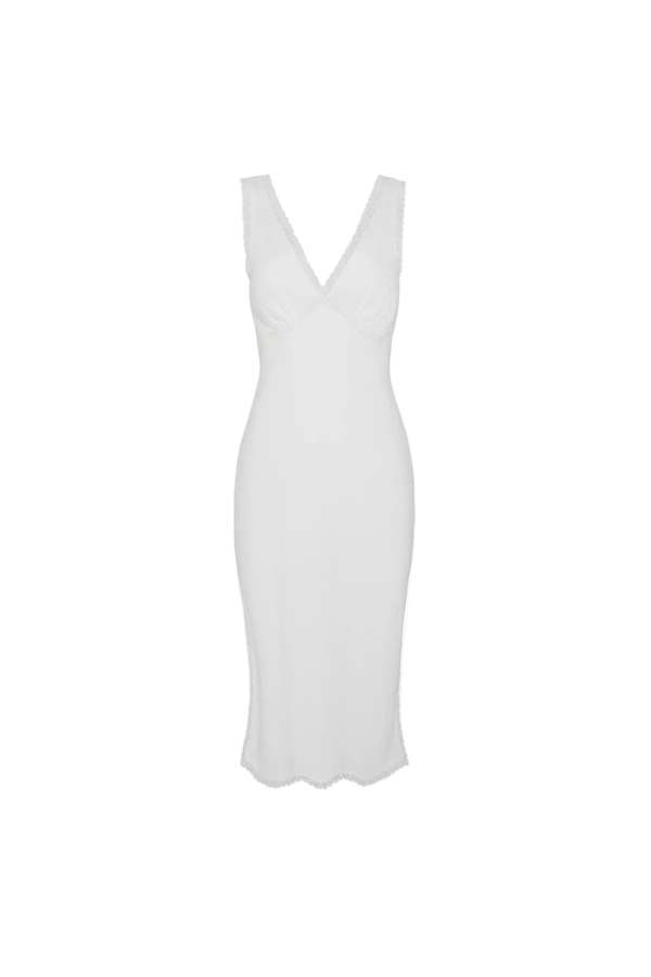 Cou Cou The Iris Slip Dress - White