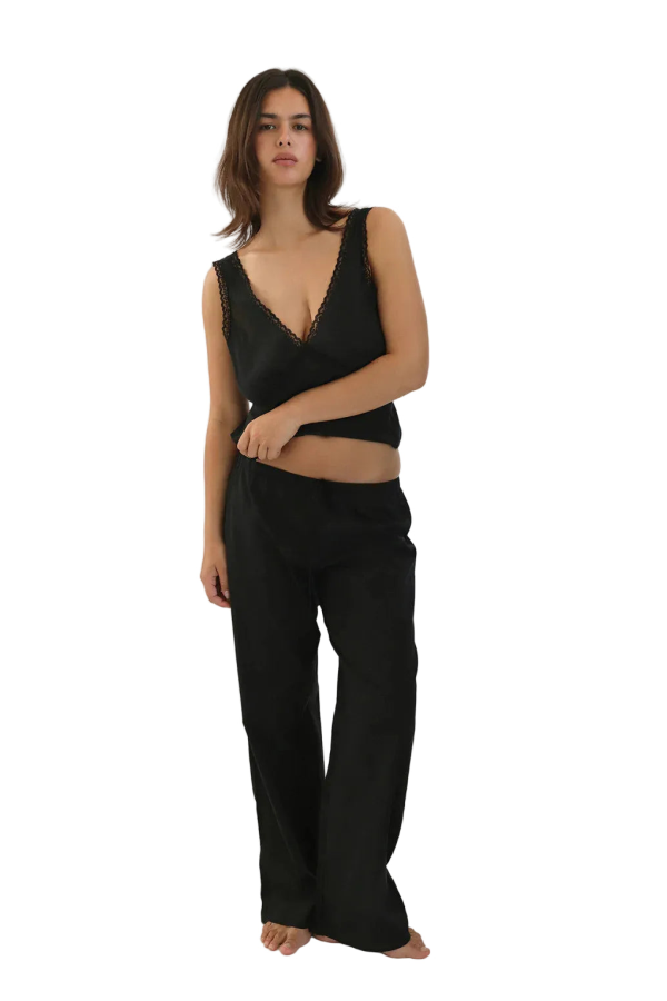 Cou Cou The Iris Tank Top - Black