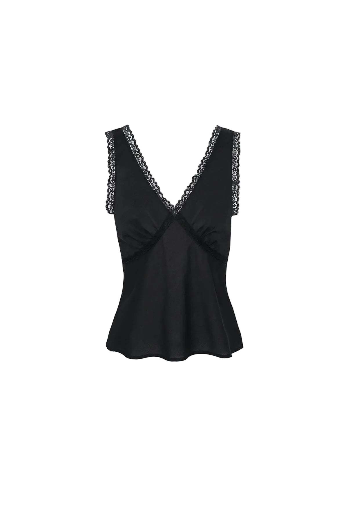 Cou Cou The Iris Tank Top - Black - Image 6 of 6