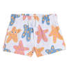KIDS STELLA MCCARTNEY Starfish Print Sweat Shorts - White - Thumbnail 1