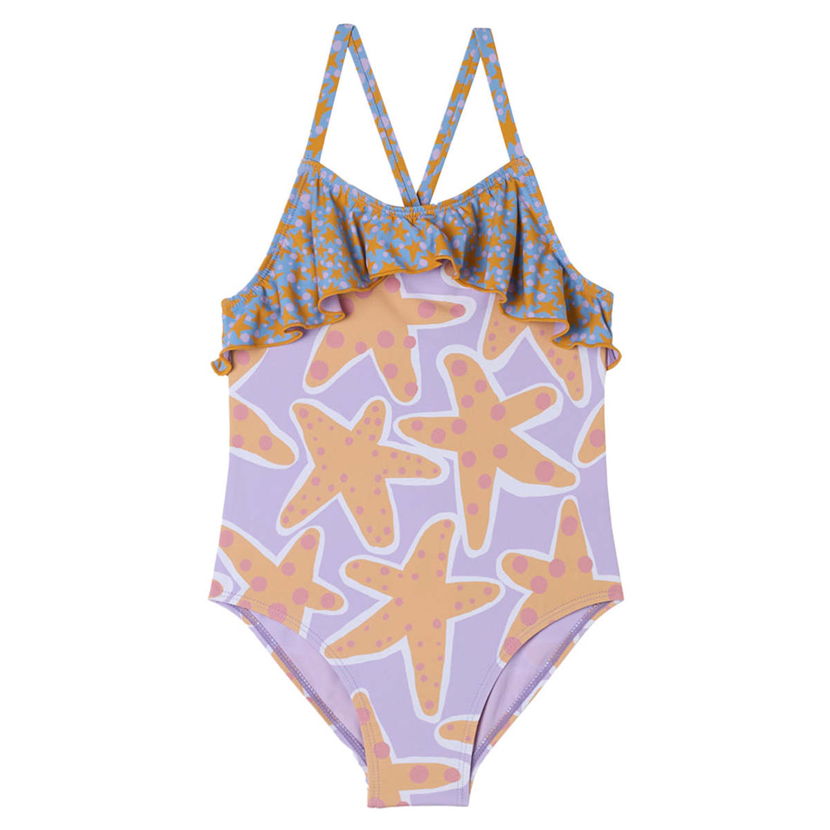 KIDS STELLA MCCARTNEY Swimsuit Starfish Print - Purple - Image 1 of 1